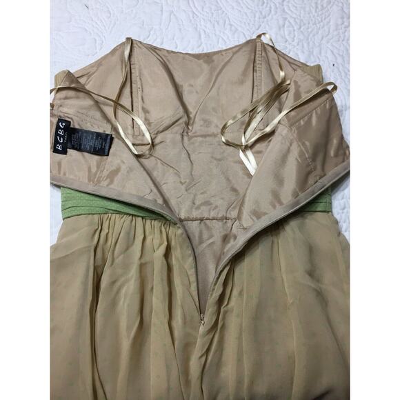 BCBG Tan and Green Dress - Picture 10 of 12